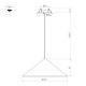 подвесной светильник arlight sp-makoto-r300-10w warm2700 (bk, 36 deg, 230v, triac) 057219