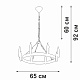 подвесная люстра vitaluce v3924-1/8