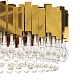подвесная люстра delight collection trump km0988p-16 gold
