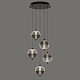 каскадная люстра delight collection md24022079-5a black/smoky