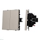 механизм звонкового выключателя двухклавишный arlight swt-nobe-mkr2-sfpl-ca (230v, 10a) (кашемир) 061785