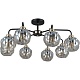 люстра на штанге illumico il0447-8csq-79 bk