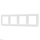 рамка четырехместная arlight frm-versa-pl-4-wh 045187