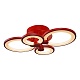 потолочная светодиодная люстра iledex ring a001/4 red