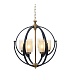 подвесная люстра lumina deco bergen ldp 1232-6 bk+md
