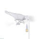 настенный светильник bird lamp white looking right seletti