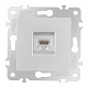 розетка rj45 arte milano 203.45-1.silver