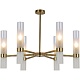 люстра на штанге illumico il0279-6p-79 brass