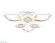 потолочная светодиодная люстра ambrella light acrylica ice fa282