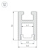 алюминиевый профиль arlight arh-micro-0610-2000 anod 036384