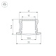 профиль arlight arh-line-2315-f-2000 anod gold 039991