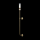 бра crystal lux simply ap1.2 brass