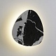 настенный светильник crystal lux bilbao ap10w led d300 black