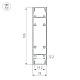 профиль arlight sl-line-25100-dual-2500 white 043112