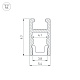 алюминиевый профиль arlight arh-micro-0510-2000 anod 036385