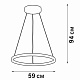 подвесной светодиодный светильник vitaluce v04614-03/1s