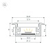 профиль arlight floor27-h11-f-2000 anod (алюминий) 060247