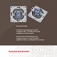 розетка rj45 arte milano 206.45-1.silver