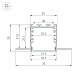 алюминиевый профиль arlight linia32-fantom-2000 anod 049950