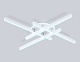 потолочный светильник ambrella light comfort linetech fl6281