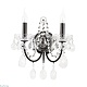 бра crystal lux odelis ap2 brown