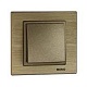 рамка 1-постовая mono electric style aluminium бронза 107-810000-160