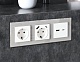 рамка двухместная ambrella volt platos af330402