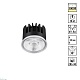 светодиодный модуль в комплекте с драйвером novotech diod mod ip20 led 10w 3000к 180-265v 359811