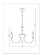 подвесная люстра arte lamp collinetta a4094lm-6pb
