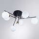 потолочная люстра arte lamp gemini a2243pl-6bk