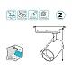 трековый светодиодный светильник gauss track light led tr074