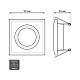 встраиваемый светильник gauss backlight bl063