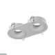 корпус встраиваемого светильника swg combo-2r2-wh 004160