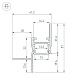 алюминиевый профиль arlight сeil-s14-shadow-t-3000 black 045555