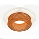 комплект встраиваемого светильника ambrella light techno spot xc7621024 swh/cf белый песок/кофе (c7621, n7195)