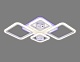 потолочная светодиодная люстра ambrella light acrylica ice fa286