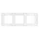 рамка трехместная arlight frm-glare-gs-3-wh 043799