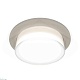 комплект встраиваемого светильника ambrella light techno spot xc7623040 sgr/fr/cl серый песок/белый матовый/прозрачный (c7623, n7160)