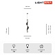 подвесной светильник lightera waves le119l-98b