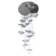подвесная люстра delight collection x-8827p/19 silver