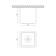 накладной светильник designled spl-cb-18-wh-ww 002328