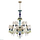 подвесная люстра loft it grace 10203/12+6 green