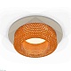 комплект встраиваемого светильника ambrella light techno spot xc7623024 sgr/cf серый песок/кофе (c7623, n7195)