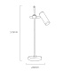 настольная лампа delight collection table lamp mt8906-1t antique brass