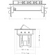 блок розеток 47 (3 секции и 2 usb) mebax 00-00001164