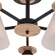 люстра на штанге reluce 01625-0.3-05 bk+wood