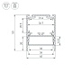 алюминиевый профиль arlight sl-line-4050-3l-2000 anod 044666