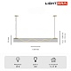 подвесной светильник lightera luara le102l-120g wifi