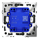 выключатель с самовозвратом двухклавишный voltum s70 vls020608