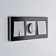 рамка werkel aluminium на 3 поста черный алюминий w0031708 4690389158100